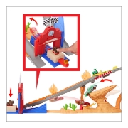 Imagine CARS RACE AND RESCUE SET DE JOACA CURCUIT DE SALVARE SI 3 MASINUTE METALICE