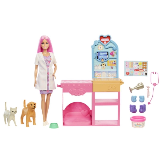 Imagine BARBIE YOU CAN BE ANYTHING SET CLINICA VETERINARA FAST CAST CU ACCESORII
