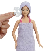 Imagine BARBIE SET PARTY UNBOXED REVEAL PAPUSA BARBIE MOV CU 10 ACCESORII SURPRIZA