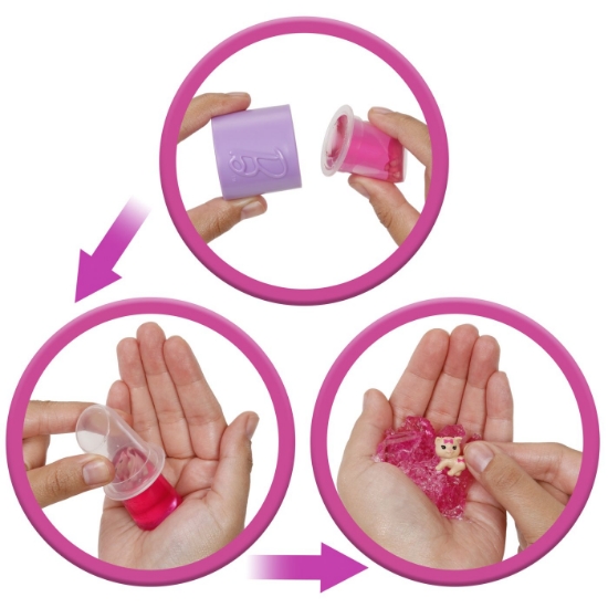 Imagine BARBIE SET PARTY UNBOXED REVEAL PAPUSA BARBIE MOV CU 10 ACCESORII SURPRIZA