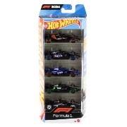 Imagine HOT WHEELS SET 5 MASINUTE METALICE FORMULA 1 2024