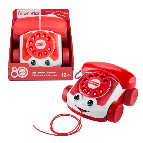 Imagine Fisher Price telefon interactiv rosu