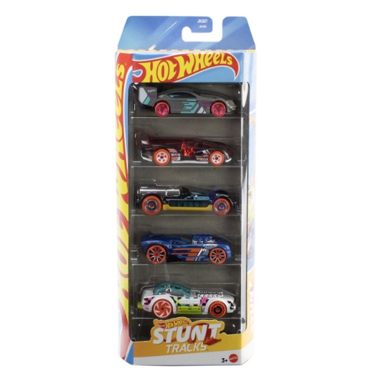 Imagine SET 5 MASINI HOT WHEELS STUNT TRACKS