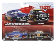 Imagine CARS3 SET 2 MASINUTE METALICE FABULOUS HUDSON HORNET SI CLOVIS RIDER