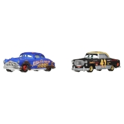 Imagine CARS3 SET 2 MASINUTE METALICE FABULOUS HUDSON HORNET SI CLOVIS RIDER