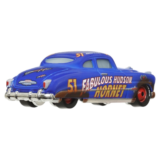 Imagine CARS3 SET 2 MASINUTE METALICE FABULOUS HUDSON HORNET SI CLOVIS RIDER