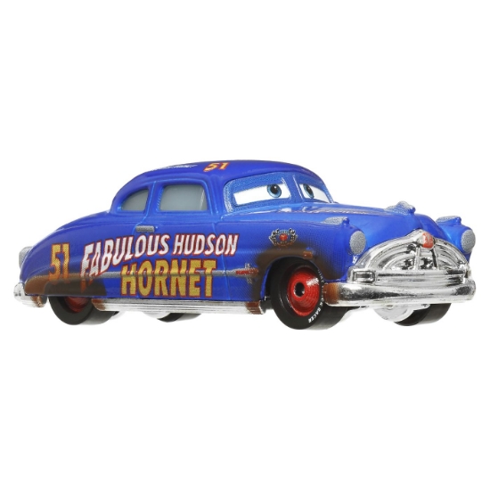 Imagine CARS3 SET 2 MASINUTE METALICE FABULOUS HUDSON HORNET SI CLOVIS RIDER