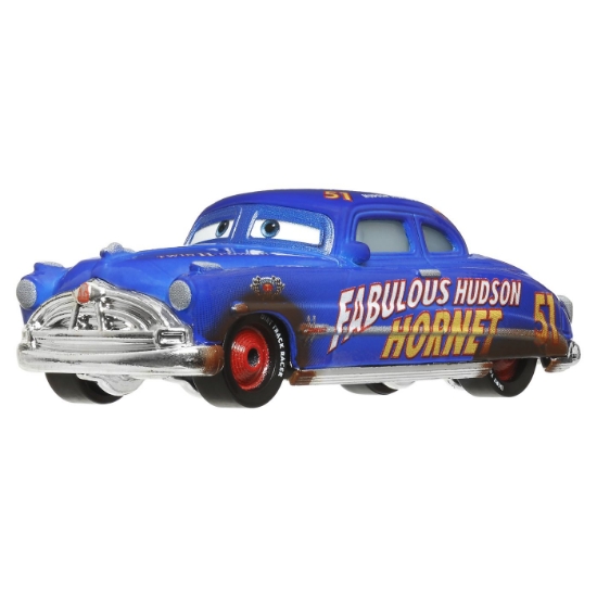Imagine CARS3 SET 2 MASINUTE METALICE FABULOUS HUDSON HORNET SI CLOVIS RIDER