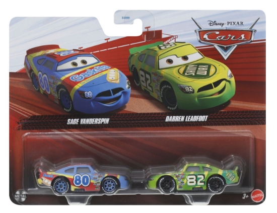 Imagine CARS3 SET 2 MASINUTE METALICE SAGE VANDERSPIN SI DARREN LEADFOOT
