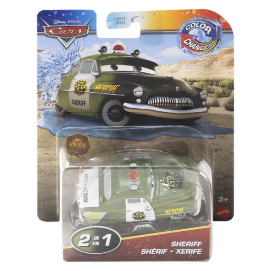 Imagine CARS MASINUTA SHERIFF CU CULORI SCHIMBATOARE