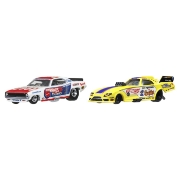 Imagine HOT WHEELS PREMIUM SET 2 MASINUTE METALICE PLYMOUTH CUDA FC 72 SI ROBN PINKS SCARA 1 LA 64
