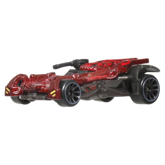 Imagine HOT WHEELS MASINA METALICA TEMATICA BATMAN JUSTICE LEAGUE BATMOBILE SCARA 1 LA 64