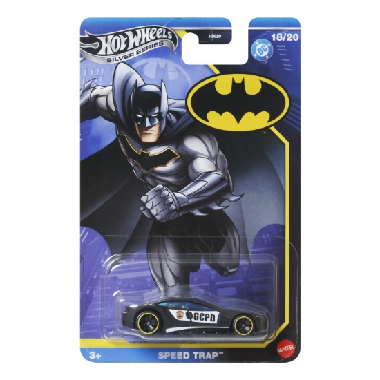 Imagine HOT WHEELS MASINA METALICA TEMATICA BATMAN SPEED TRAP SCARA 1 LA 64