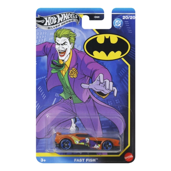 Imagine HOT WHEELS MASINA METALICA TEMATICA BATMAN FAST FISH SCARA 1 LA 64