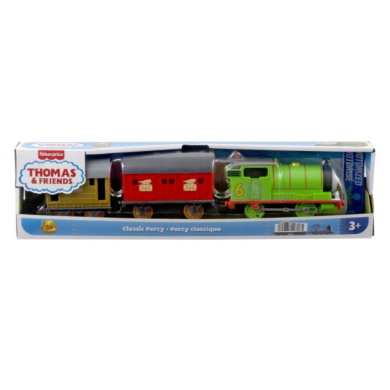 Imagine THOMAS LOCOMOTIVA MOTORIZATA PERCY CU 2 VAGOANE