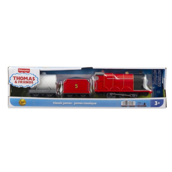 Imagine THOMAS LOCOMOTIVA MOTORIZATA CLASIC JAMES CU 2 VAGOANE