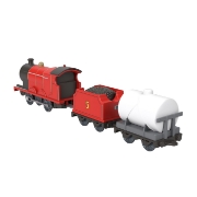 Imagine THOMAS LOCOMOTIVA MOTORIZATA CLASIC JAMES CU 2 VAGOANE