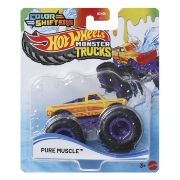 Imagine HOT WHEELS MONSTER TRUCK CAMION PURE MUSCLE CU CULORI SCHIMBATOARE SCARA 1 LA 64