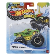 Imagine HOT WHEELS MONSTER TRUCK CAMION TORQUE TERROR CU CULORI SCHIMBATOARE SCARA 1 LA 64