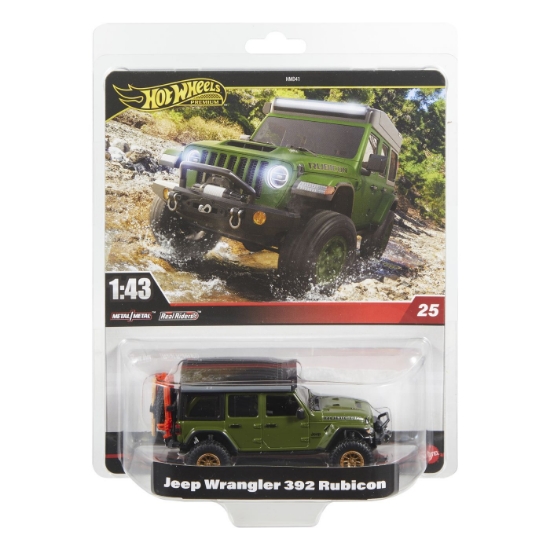 Imagine HOT WHEELS PREMIUM REAL RIDERS MASINUTA METALICA JEEP WRANGLER 392 RUBICON SCARA 1 LA 43