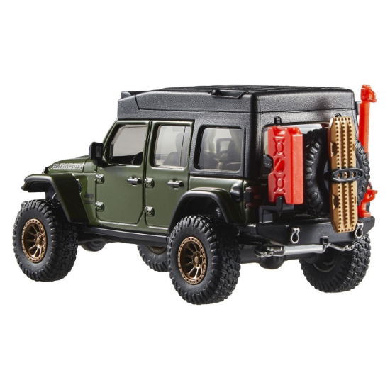 Imagine HOT WHEELS PREMIUM REAL RIDERS MASINUTA METALICA JEEP WRANGLER 392 RUBICON SCARA 1 LA 43