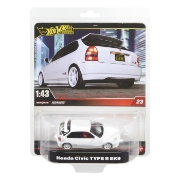Imagine HOT WHEELS PREMIUM REAL RIDERS MASINUTA METALICA HONDA CIVIC TYPE R EK9 SCARA 1 LA 43
