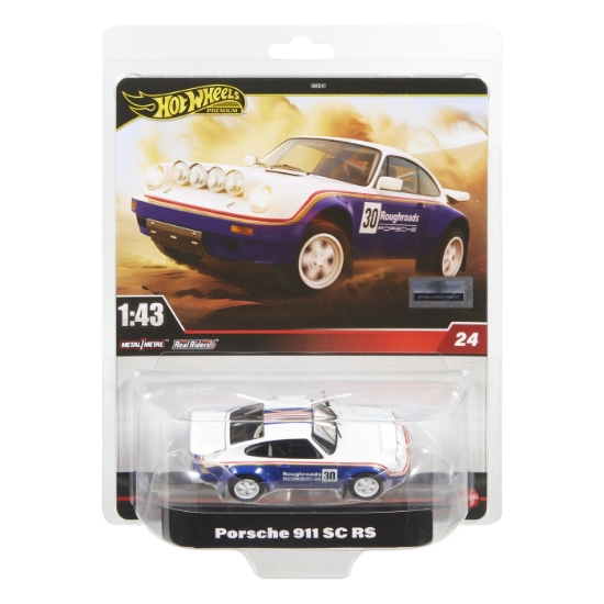 Imagine HOT WHEELS PREMIUM REAL RIDERS MASINUTA METALICA PORSCHE 911 SC RS SCARA 1 LA 43