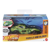 Imagine HOT WHEELS MASINUTA METALICA CU SISTEM PULL BACK MUSCLE AND BLOWN MUSCLE MANIA SCARA 1 LA 43 