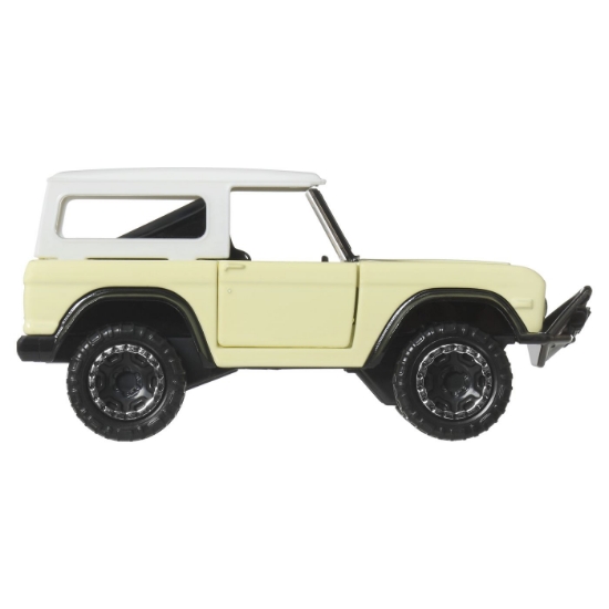 Imagine HOT WHEELS MASINUTA METALICA CU SISTEM PULL BACK FORD BRONCO 1966 FACTORY FRESH SCARA 1 LA 43 