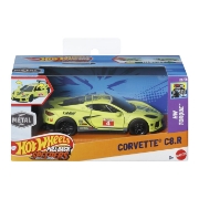Imagine HOT WHEELS MASINUTA METALICA CU SISTEM PULL BACK CORVETTE C8.R HW TORQUE SCARA 1 LA 43 