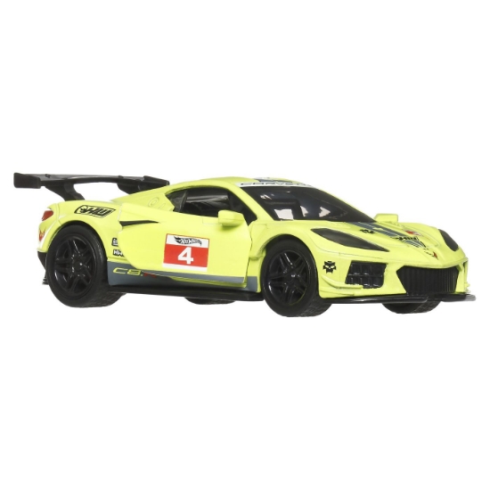 Imagine HOT WHEELS MASINUTA METALICA CU SISTEM PULL BACK CORVETTE C8.R HW TORQUE SCARA 1 LA 43 