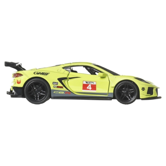 Imagine HOT WHEELS MASINUTA METALICA CU SISTEM PULL BACK CORVETTE C8.R HW TORQUE SCARA 1 LA 43 