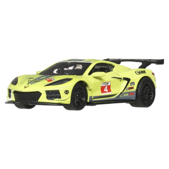 Imagine HOT WHEELS MASINUTA METALICA CU SISTEM PULL BACK CORVETTE C8.R HW TORQUE SCARA 1 LA 43 