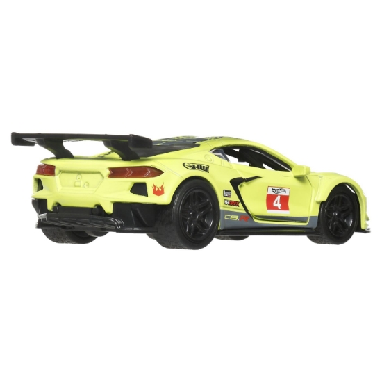 Imagine HOT WHEELS MASINUTA METALICA CU SISTEM PULL BACK CORVETTE C8.R HW TORQUE SCARA 1 LA 43 