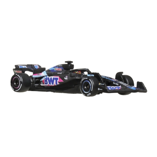 Imagine HOT WHEELS PREMIUM REAL RIDERS FORMULA 1 2024 MASINUTA METALICA BWT ALPINE F1 TEAM A524 NUMARUL 31 SCARA 1 LA 64