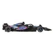 Imagine HOT WHEELS PREMIUM REAL RIDERS FORMULA 1 2024 MASINUTA METALICA BWT ALPINE F1 TEAM A524 NUMARUL 31 SCARA 1 LA 64