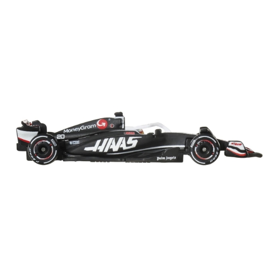 Imagine HOT WHEELS PREMIUM REAL RIDERS FORMULA 1 2024 MASINUTA METALICA MONEYGRAM HAAS F1 TEAM VF 24 NUMARUL 20 SCARA 1 LA 64