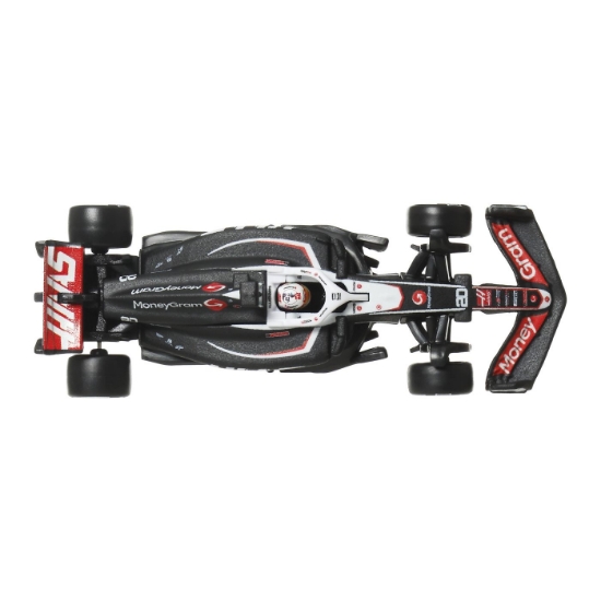 Imagine HOT WHEELS PREMIUM REAL RIDERS FORMULA 1 2024 MASINUTA METALICA MONEYGRAM HAAS F1 TEAM VF 24 NUMARUL 20 SCARA 1 LA 64