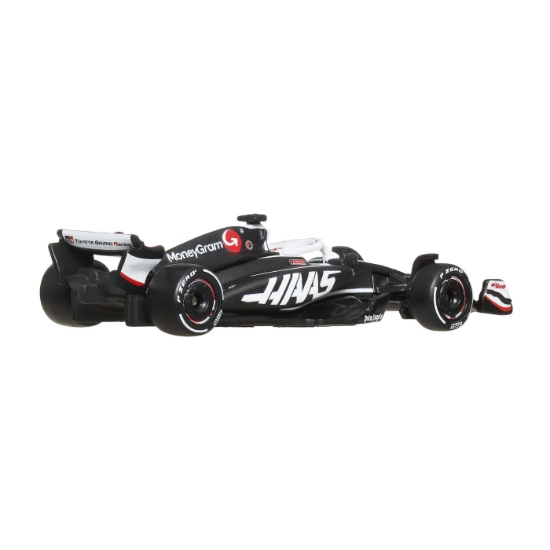 Imagine HOT WHEELS PREMIUM REAL RIDERS FORMULA 1 2024 MASINUTA METALICA MONEYGRAM HAAS F1 TEAM VF 24 NUMARUL 20 SCARA 1 LA 64