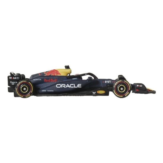 Imagine HOT WHEELS PREMIUM REAL RIDERS FORMULA 1 2024 ORACLE RED BULL RACING RB20 NUMARUL 1 SCARA 1 LA 64