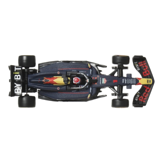 Imagine HOT WHEELS PREMIUM REAL RIDERS FORMULA 1 2024 ORACLE RED BULL RACING RB20 NUMARUL 1 SCARA 1 LA 64