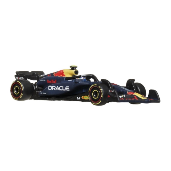 Imagine HOT WHEELS PREMIUM REAL RIDERS FORMULA 1 2024 MASINUTA METALICA ORACLE RED BULL RACING RB20 NUMARUL 11 SCARA 1 LA 64