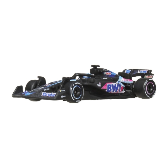 Imagine HOT WHEELS PREMIUM REAL RIDERS FORMULA 1 2024 MASINUTA METALICA BWT ALPINE F1 TEAM A524 NUMARUL 10 SCARA 1 LA 64
