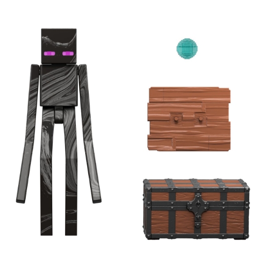 Imagine MINECRAFT SET FIGURINA ENDERMAN CU ACCESORII