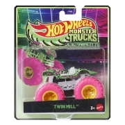 Imagine HOT WHEELS MONSTER TRUCK GLOW IN THE DARK MASINUTA TWIN MILL SCARA 1 LA 64
