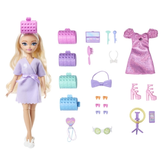Imagine BARBIE DREAM BESTIES SET PAPUSA BARBIE MALIBU PREGATESTE-TE CU BARBIE