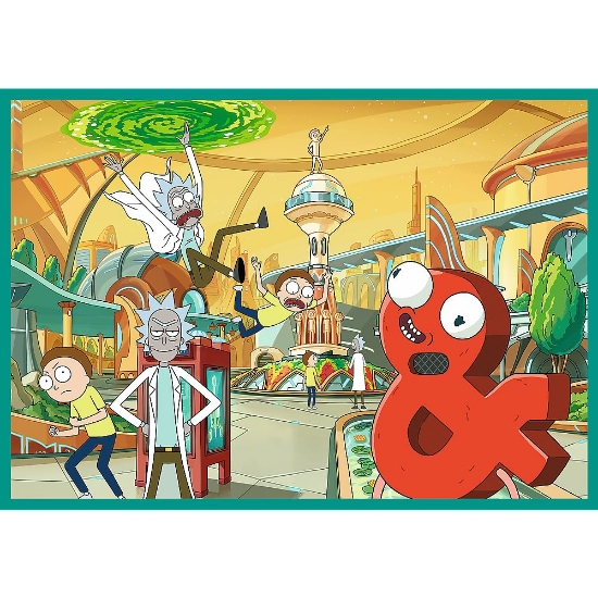 Imagine PUZZLE TREFL 4X250 LUMEA INTORTOCHEATA A LUI RICK SI MORTY