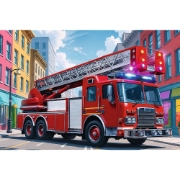 Imagine PUZZLE TREFL 60 MASINA DE POMPIERI