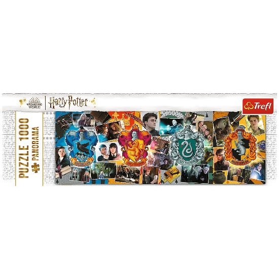 Imagine PUZZLE TREFL PANORAMA 1000 HARRY POTTER CELE 4 CASE DIN HOGWARTS