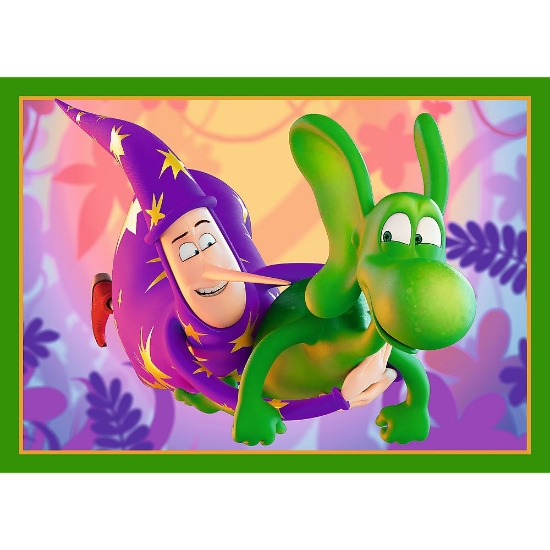 Imagine PUZZLE TREFL 4IN1 LUMEA DRAGONULUI DIPLODOK